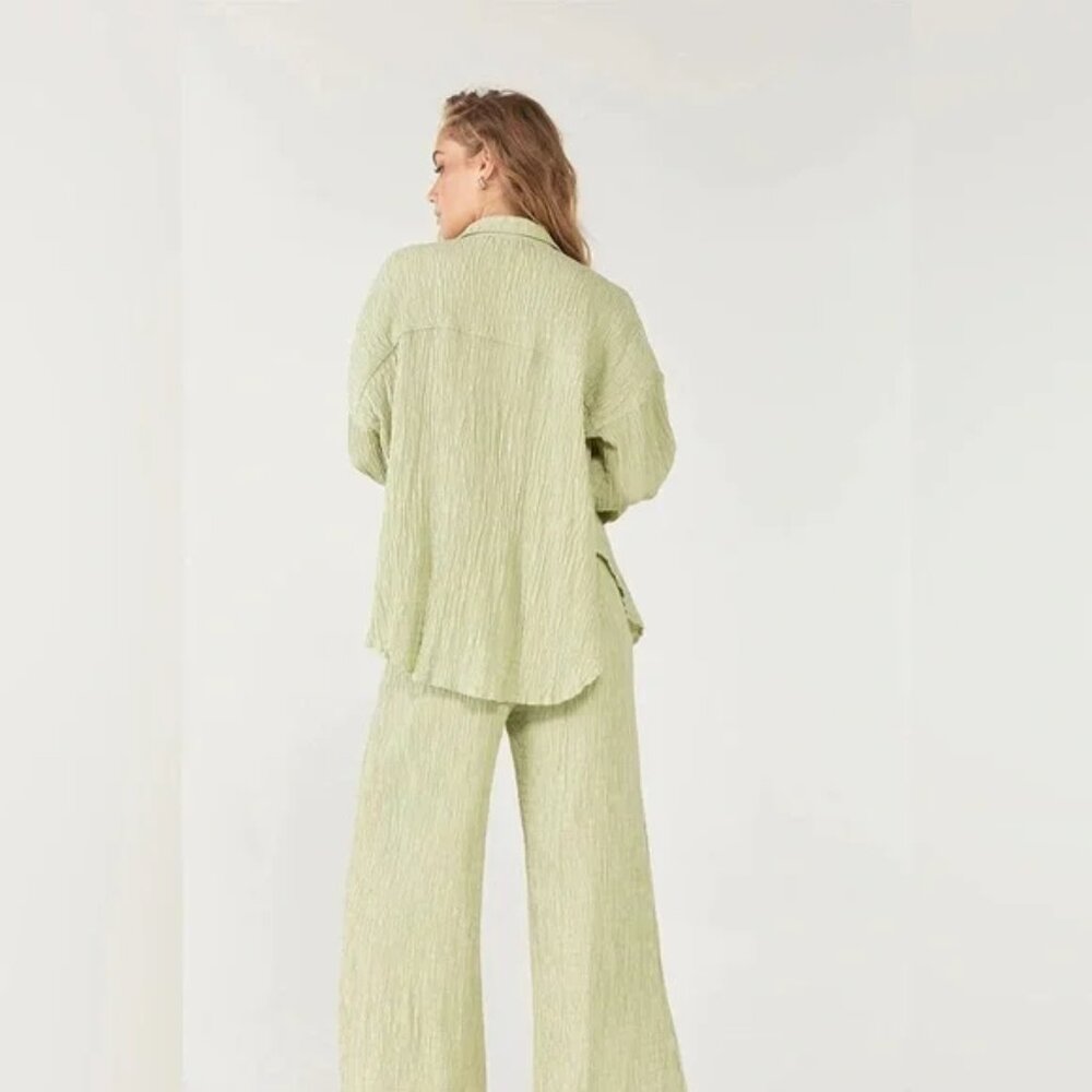 SOVERE Lenox Oversized Shirt and Pant Set - Mint - Picture 6 of 6